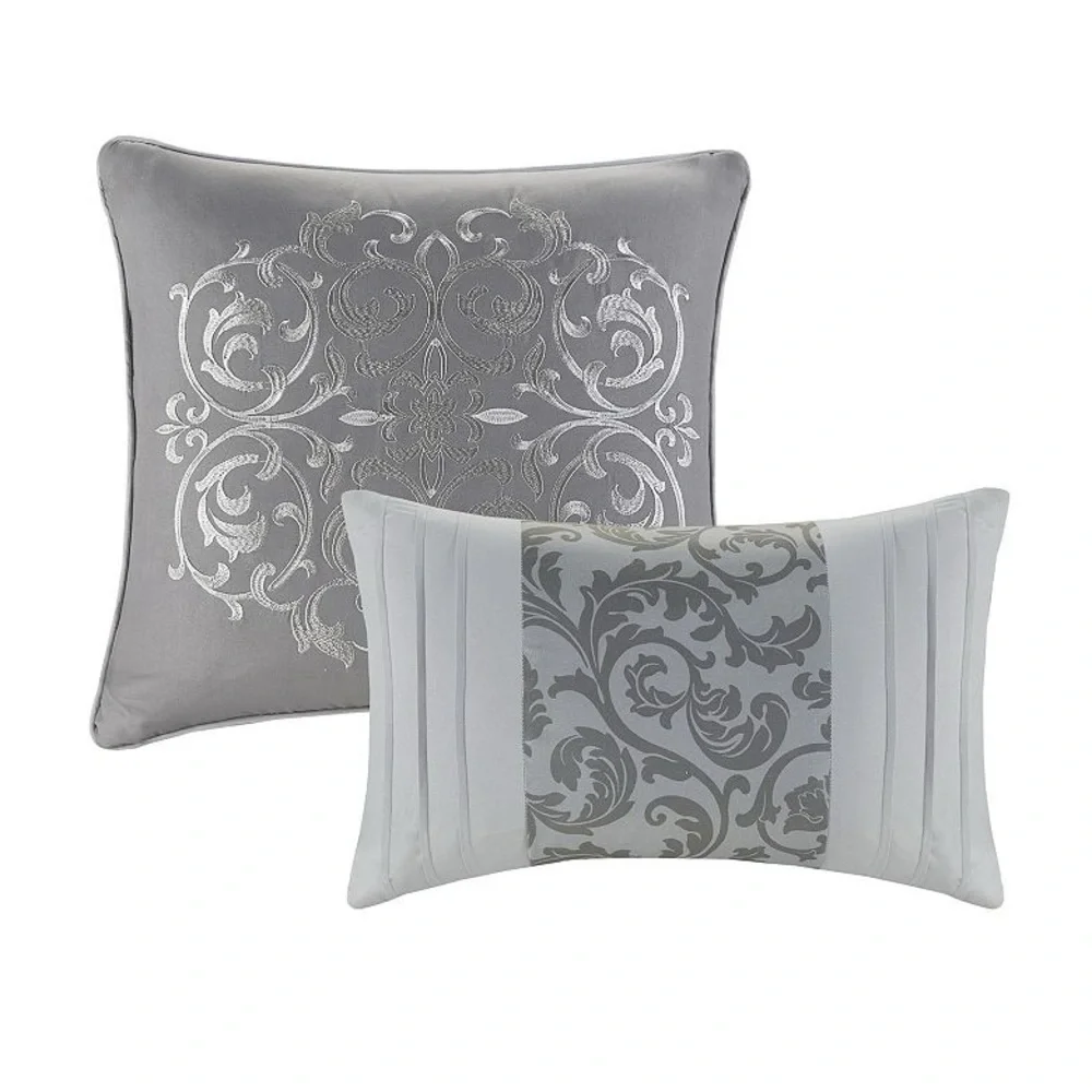NEW King 510 Design Ramsey Embroidered 8-piece Comforter Set